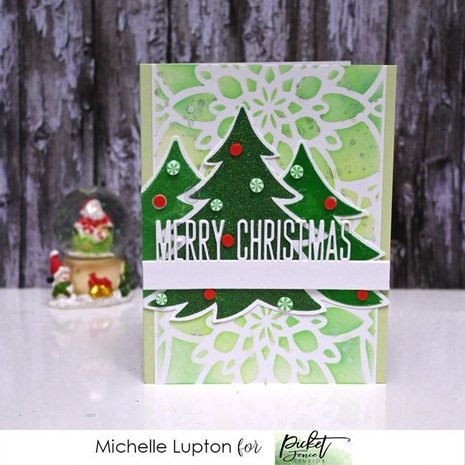 Picket Fence Studios Slim Line Cut Flower 4x10 Inch Stencil (SC-237) (OUTLET)