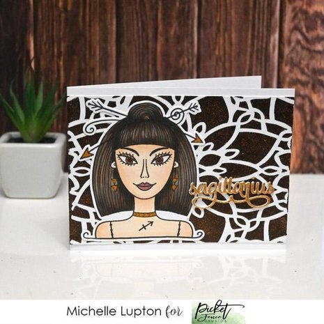 Picket Fence Studios Slim Line Cut Flower 4x10 Inch Stencil (SC-237) (OUTLET)