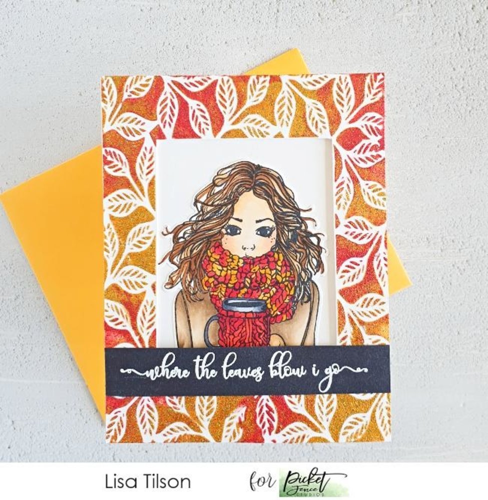 Picket Fence Studios Framed Leaves 6x6 Inch Stencil (SC-246) (OUTLET) Picket Fence Studios Framed Leaves 6x6 Inch Stencil (SC-246) (OUTLET)