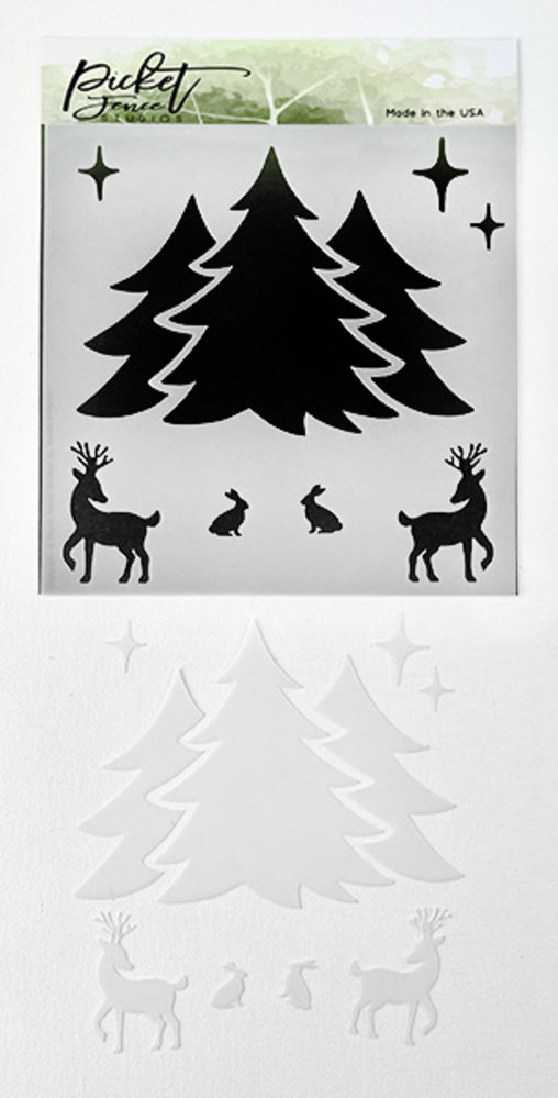 Picket Fence Studios A Winter Scene 6x6 Inch Stencil (SC-255) (OUTLET) Picket Fence Studios A Winter Scene 6x6 Inch Stencil (SC-255) (OUTLET)