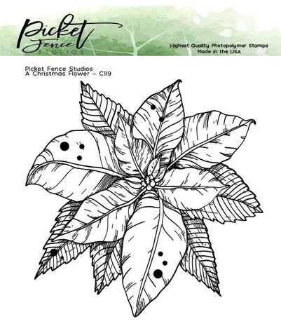 Picket Fence Studios A Christmas Flower 4x4 Inch Clear Stamps (C-119) (OUTLET) Picket Fence Studios A Christmas Flower 4x4 Inch Clear Stamps (C-119) (OUTLET)