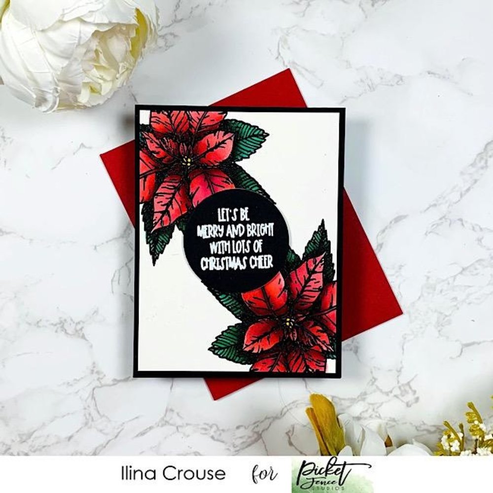Picket Fence Studios A Christmas Flower 4x4 Inch Clear Stamps (C-119) (OUTLET) Picket Fence Studios A Christmas Flower 4x4 Inch Clear Stamps (C-119) (OUTLET)