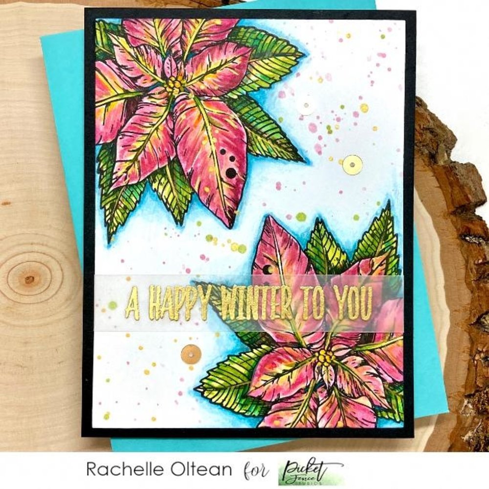 Picket Fence Studios A Christmas Flower 4x4 Inch Clear Stamps (C-119) (OUTLET) Picket Fence Studios A Christmas Flower 4x4 Inch Clear Stamps (C-119) (OUTLET)