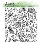 Picket Fence Studios A Medley of Fall Collage 4x4 Inch Clear Stamps (BB-167) (OUTLET)