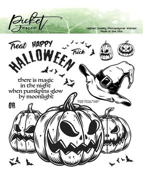 Picket Fence Studios Triple Trouble 6x6 Inch Clear Stamps (H-115) (OUTLET)