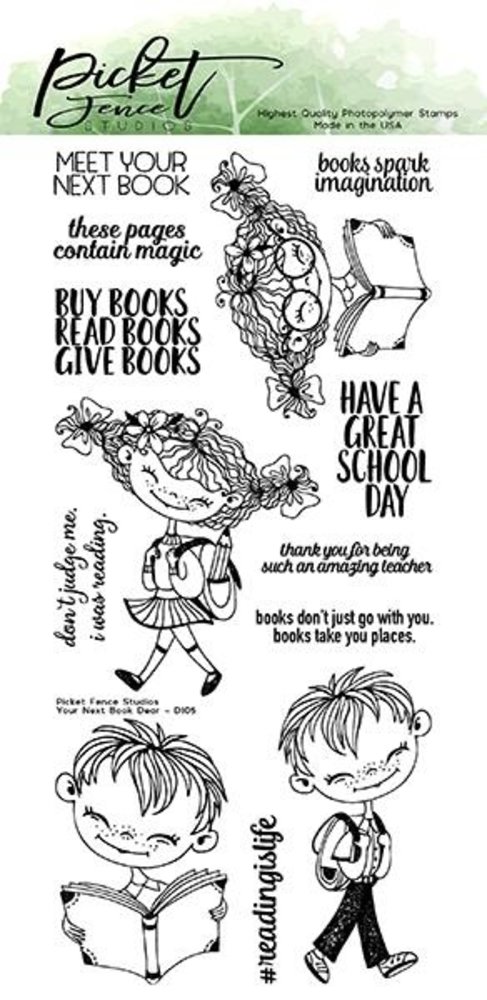 Picket Fence Studios Your Next Book Dear 4x8 Inch Clear Stamps (D-105) (OUTLET) Picket Fence Studios Your Next Book Dear 4x8 Inch Clear Stamps (D-105) (OUTLET)