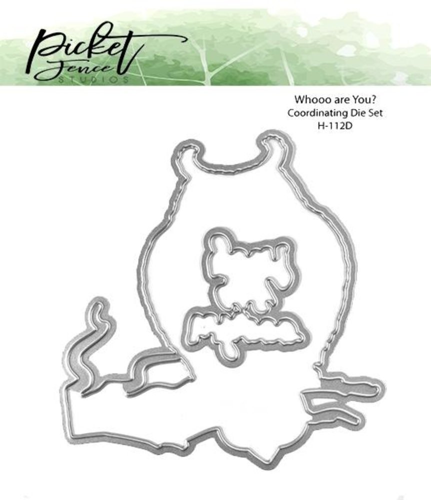 Picket Fence Studios Whooo are You? 4x4 Inch Dies (H-112D) (OUTLET)
