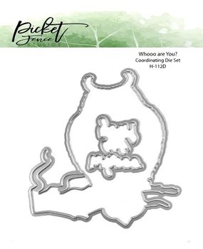 Picket Fence Studios Whooo are You? 4x4 Inch Dies (H-112D) (OUTLET)
