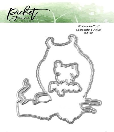 Picket Fence Studios Whooo are You? 4x4 Inch Dies (H-112D) (OUTLET)