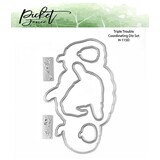 Picket Fence Studios Triple Trouble 6x6 Inch Dies (H-115D) (OUTLET)