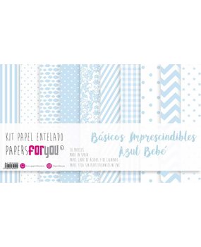 Papers For You Basicos Imprescindibles Azul Bebe Canvas Scrap Pack (10 pcs) (PFY-3940) (DISCONTINUED)