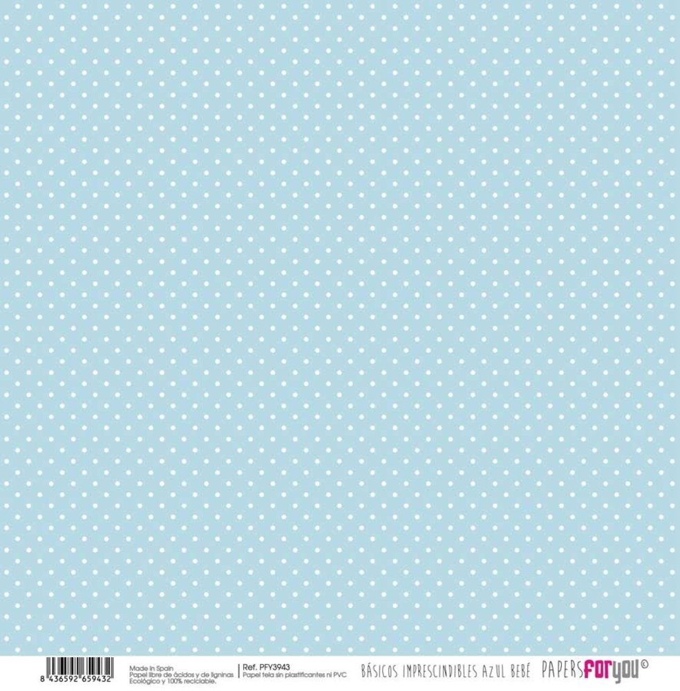 Papers For You Basicos Imprescindibles Azul Bebe Canvas Scrap Pack (10 pcs) (PFY-3940) (DISCONTINUED)