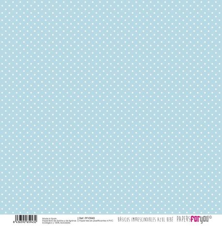 Papers For You Basicos Imprescindibles Azul Bebe Canvas Scrap Pack (10 pcs) (PFY-3940) (DISCONTINUED)