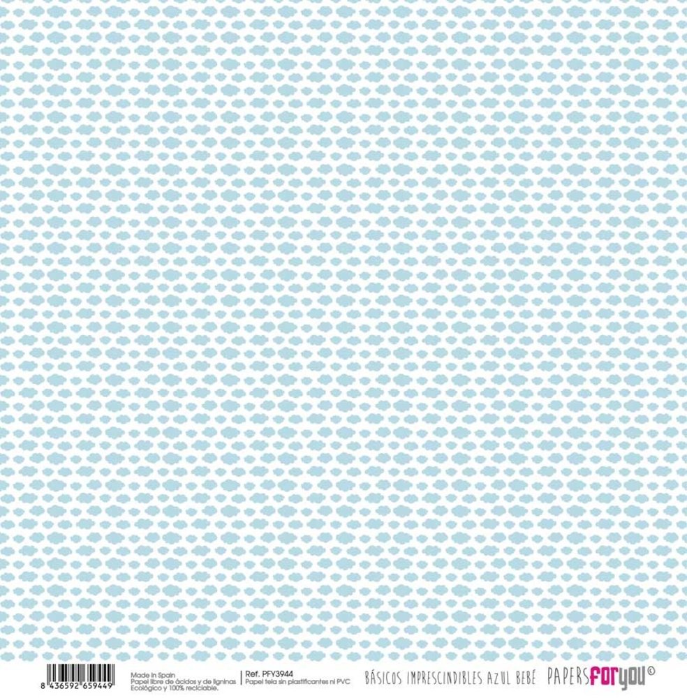 Papers For You Basicos Imprescindibles Azul Bebe Canvas Scrap Pack (10 pcs) (PFY-3940) (DISCONTINUED)