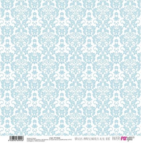 Papers For You Basicos Imprescindibles Azul Bebe Canvas Scrap Pack (10 pcs) (PFY-3940) (DISCONTINUED)