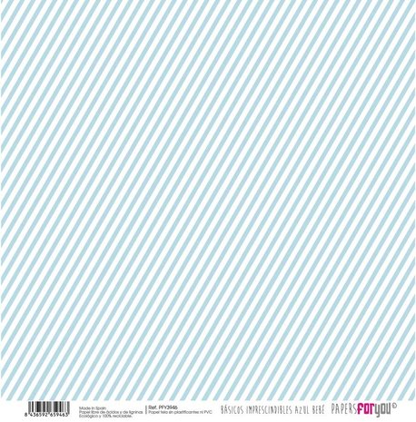 Papers For You Basicos Imprescindibles Azul Bebe Canvas Scrap Pack (10 pcs) (PFY-3940) (DISCONTINUED)