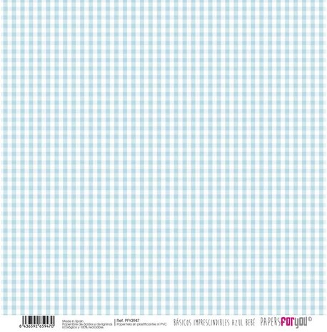 Papers For You Basicos Imprescindibles Azul Bebe Canvas Scrap Pack (10 pcs) (PFY-3940) (DISCONTINUED)