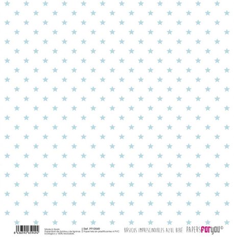 Papers For You Basicos Imprescindibles Azul Bebe Canvas Scrap Pack (10 pcs) (PFY-3940) (DISCONTINUED)