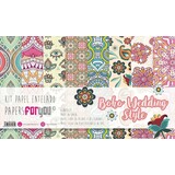 Papers For You Boho Wedding Style Canvas Scrap Pack (8pcs) (PFY-3231) (DISCONTINUED)