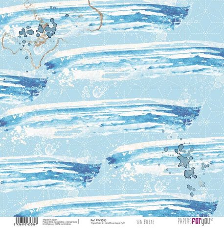 Papers For You Sea Breeze Canvas Scrap Pack (8pcs) (PFY-3385) (DISCONTINUED)