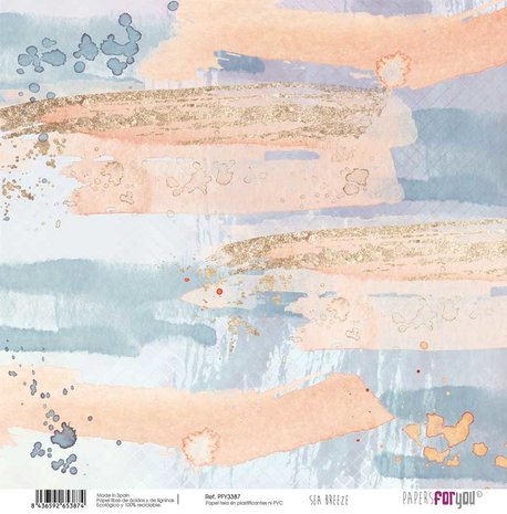Papers For You Sea Breeze Canvas Scrap Pack (8pcs) (PFY-3385) (DISCONTINUED)
