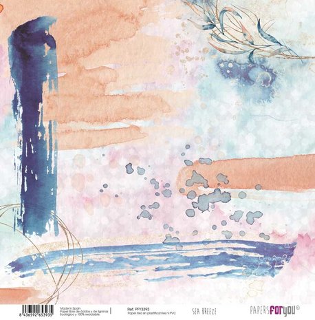 Papers For You Sea Breeze Canvas Scrap Pack (8pcs) (PFY-3385) (DISCONTINUED)