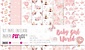 Baby Girl World Canvas Scrap Pack (8pcs) (PFY-3472) (OUTLET) Baby Girl World Canvas Scrap Pack (8pcs) (PFY-3472) (OUTLET)