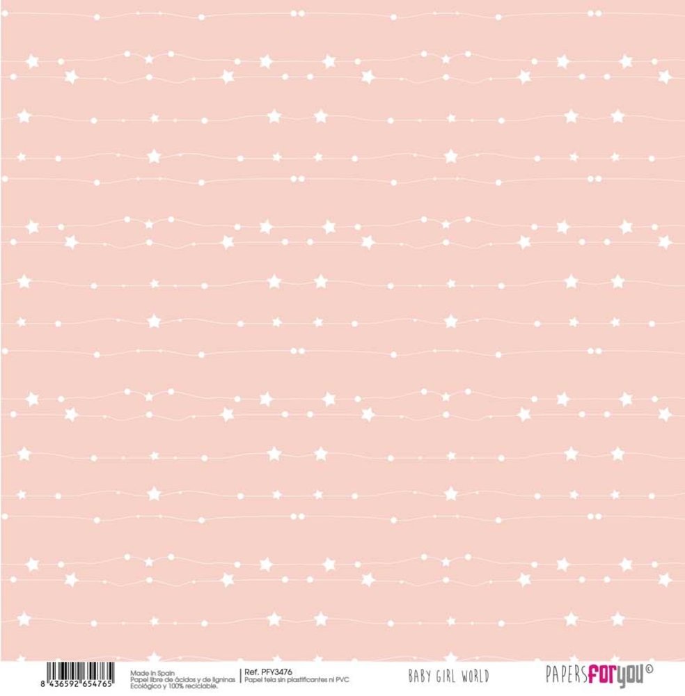 Papers For You Baby Girl World Canvas Scrap Pack (8pcs) (PFY-3472) (DISCONTINUED)