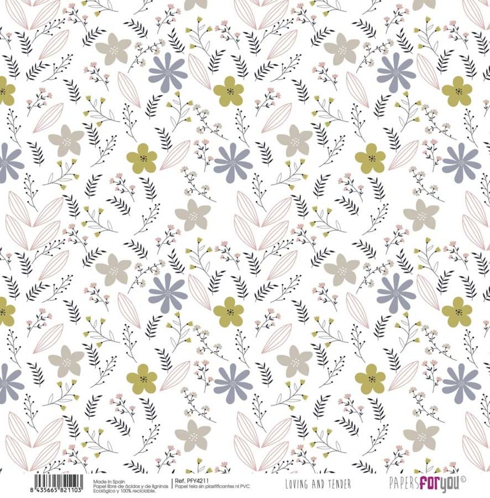 Papers For You Loving and Tender Canvas Scrap Pack (8pcs) (PFY-4207) (DISCONTINUED)