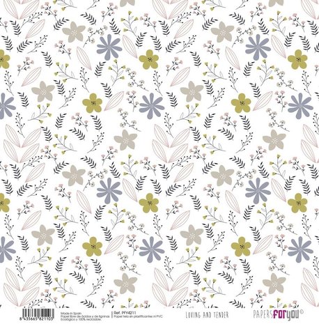 Papers For You Loving and Tender Canvas Scrap Pack (8pcs) (PFY-4207) (DISCONTINUED)