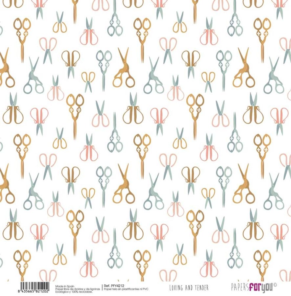 Papers For You Loving and Tender Canvas Scrap Pack (8pcs) (PFY-4207) (DISCONTINUED)