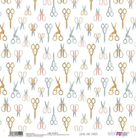 Papers For You Loving and Tender Canvas Scrap Pack (8pcs) (PFY-4207) (DISCONTINUED)