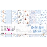 Papers For You Baby Boy World Canvas Scrap Pack (8pcs) (PFY-3481) (DISCONTINUED)