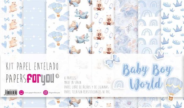 Papers For You Baby Boy World Canvas Scrap Pack (8pcs) (PFY-3481) (DISCONTINUED) Papers For You Baby Boy World Canvas Scrap Pack (8pcs) (PFY-3481) (DISCONTINUED)