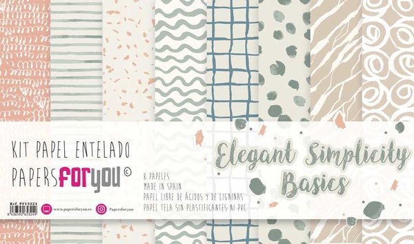Papers For You Elegant Simplicity Basics Canvas Scrap Pack (8pcs) (PFY-3324) (DISCONTINUED) Papers For You Elegant Simplicity Basics Canvas Scrap Pack (8pcs) (PFY-3324) (DISCONTINUED)