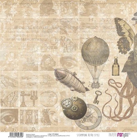 Papers For You Steampunk Retro Style Canvas Scrap Pack (8pcs) (PFY-4058) (DISCONTINUED) Papers For You Steampunk Retro Style Canvas Scrap Pack (8pcs) (PFY-4058) (DISCONTINUED)