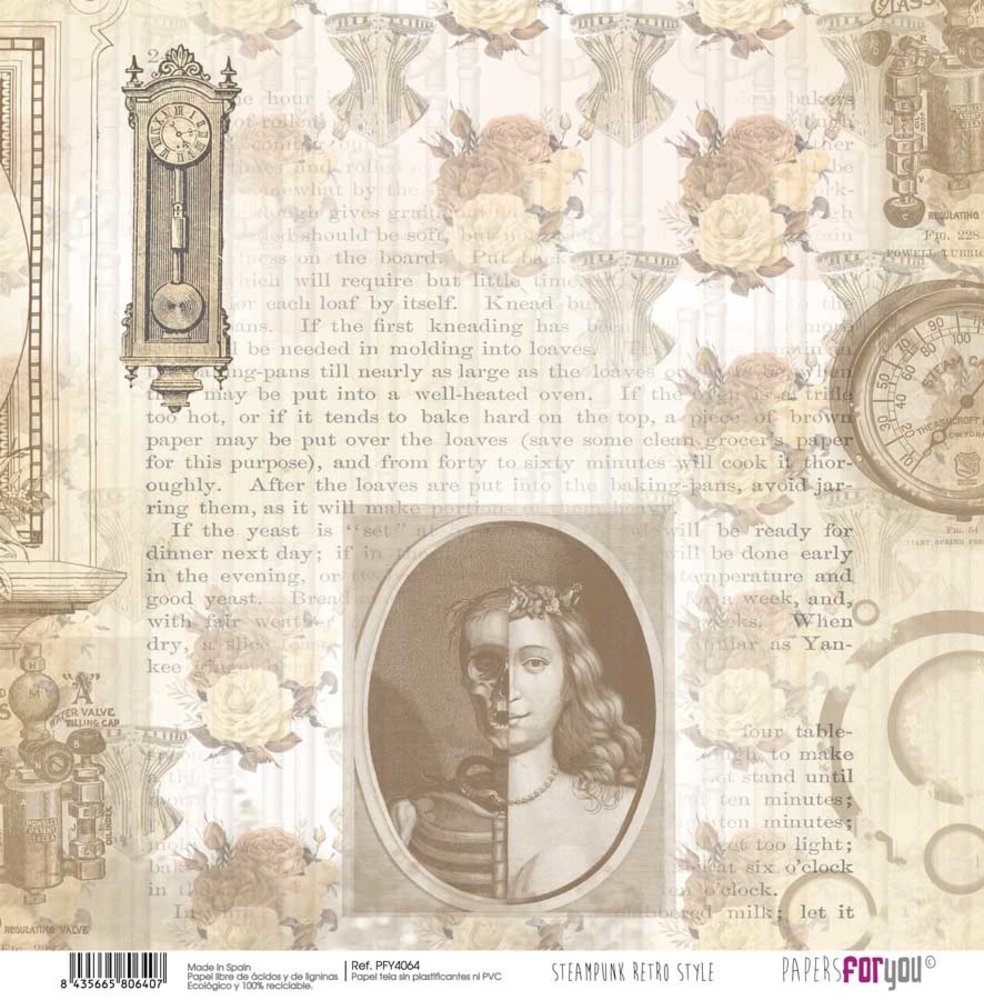 Papers For You Steampunk Retro Style Canvas Scrap Pack (8pcs) (PFY-4058) (DISCONTINUED) Papers For You Steampunk Retro Style Canvas Scrap Pack (8pcs) (PFY-4058) (DISCONTINUED)