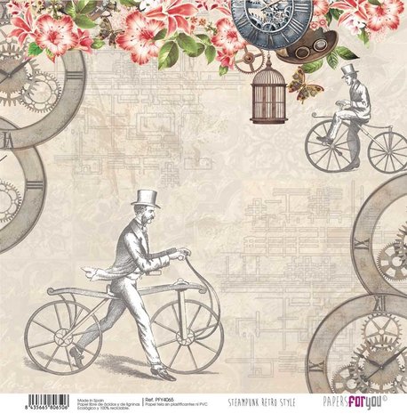 Papers For You Steampunk Retro Style Canvas Scrap Pack (8pcs) (PFY-4058) (DISCONTINUED) Papers For You Steampunk Retro Style Canvas Scrap Pack (8pcs) (PFY-4058) (DISCONTINUED)