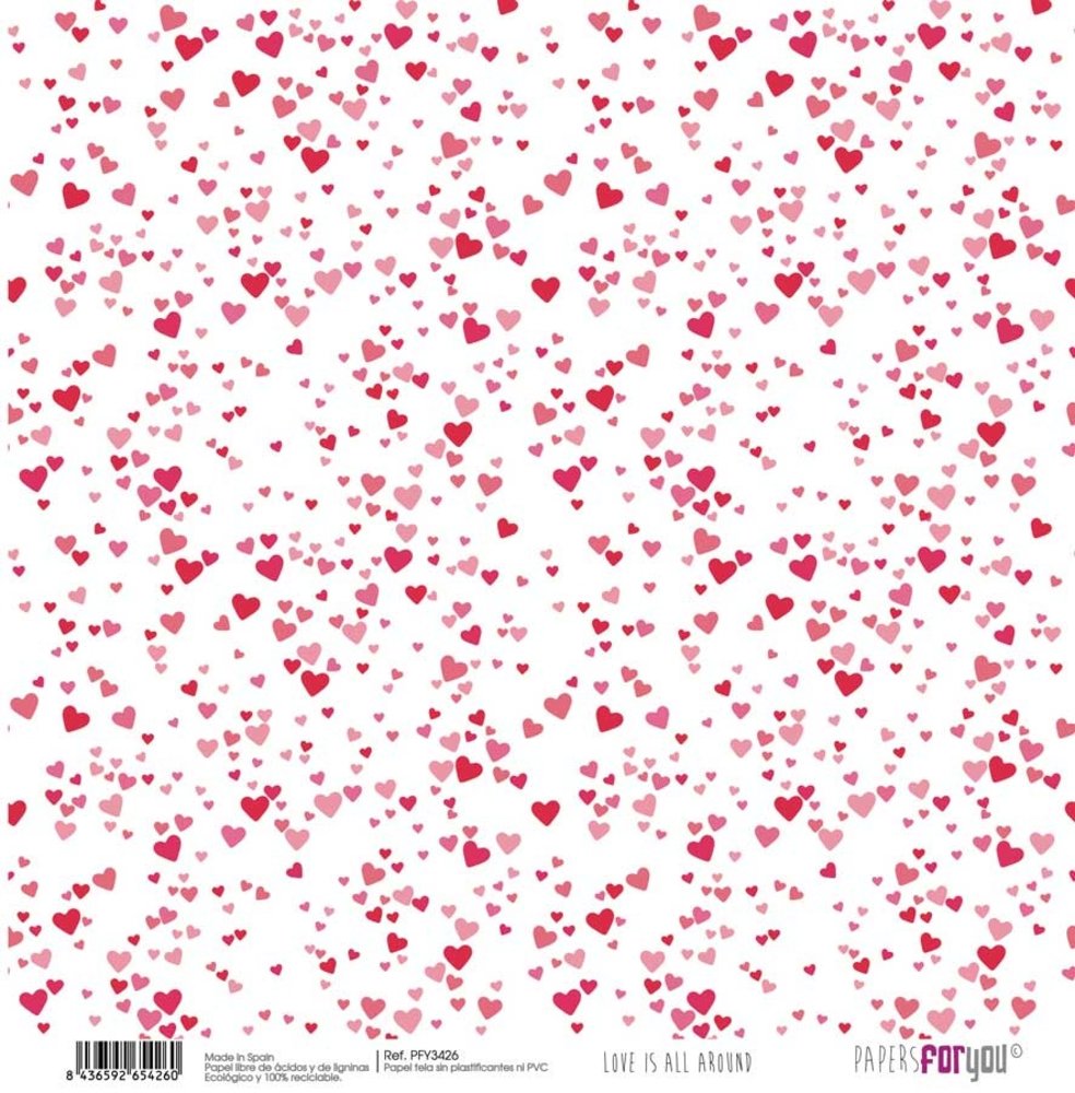 Papers For You Love Is All Around Canvas Scrap Pack (6pcs) (PFY-3415) (DISCONTINUED)