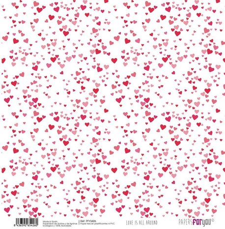 Papers For You Love Is All Around Canvas Scrap Pack (6pcs) (PFY-3415) (DISCONTINUED)