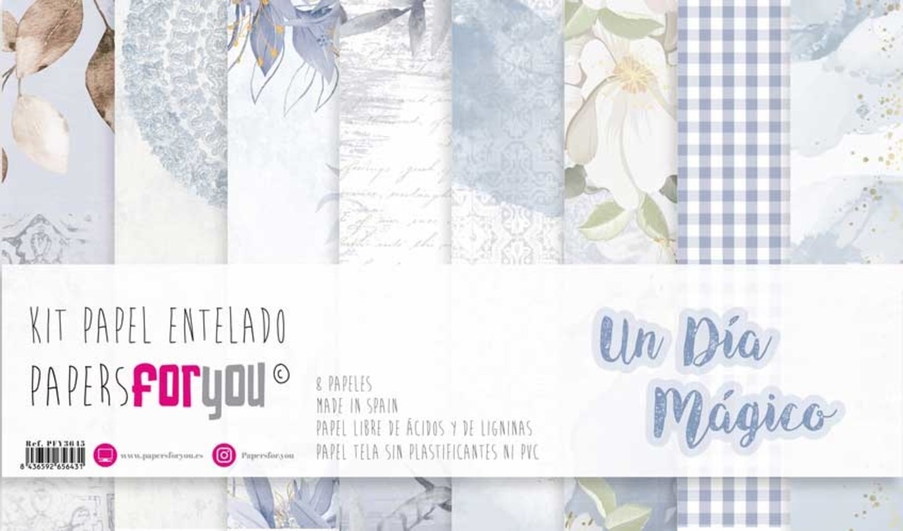 Papers For You Ninos Un Dia Magico Canvas Scrap Pack (8pcs) (PFY-3643) (DISCONTINUED)