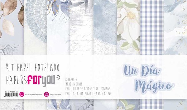 Papers For You Ninos Un Dia Magico Canvas Scrap Pack (8pcs) (PFY-3643) (DISCONTINUED)
