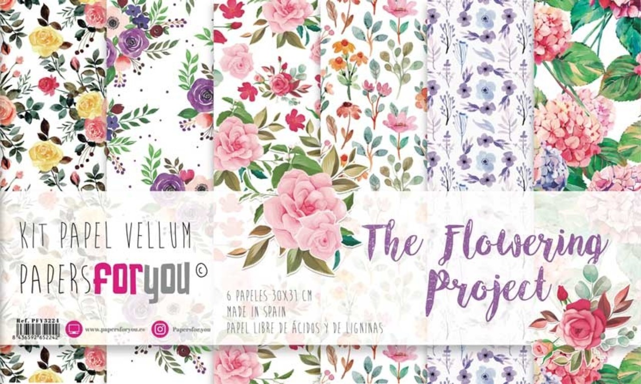 Papers For You The Flowering Project Vellum Paper Pack (6pcs) (PFY-3224) (DISCONTINUED) Papers For You The Flowering Project Vellum Paper Pack (6pcs) (PFY-3224) (DISCONTINUED)