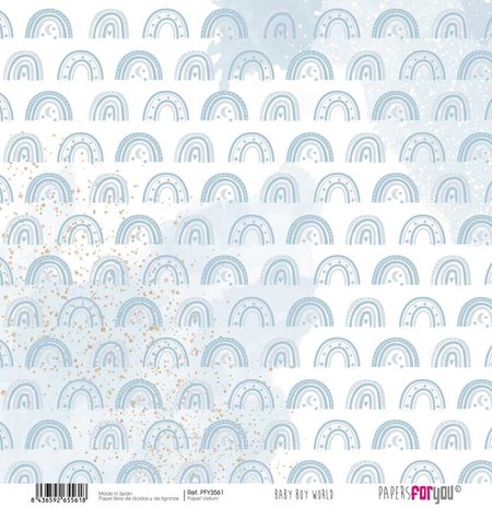 Papers For You Baby Boy World Vellum Paper Pack (6pcs) (PFY-3557) (DISCONTINUED)