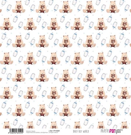 Papers For You Baby Boy World Vellum Paper Pack (6pcs) (PFY-3557) (DISCONTINUED)