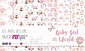 Baby Girl World Vellum Paper Pack (6pcs) (PFY-3490) (DISCONTINUED)