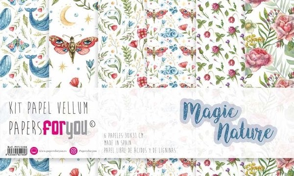 Papers For You Magic Nature Vellum Paper Pack (6pcs) (PFY-4216) (DISCONTINUED) Papers For You Magic Nature Vellum Paper Pack (6pcs) (PFY-4216) (DISCONTINUED)