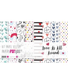 Papers For You Love Is All Around Vellum Paper Pack (8pcs) (PFY-3431) (DISCONTINUED)