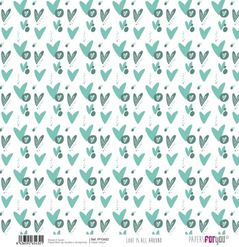 Papers For You Love Is All Around Vellum Paper Pack (8pcs) (PFY-3431) (DISCONTINUED)