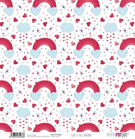 Papers For You Love Is All Around Vellum Paper Pack (8pcs) (PFY-3431) (DISCONTINUED)